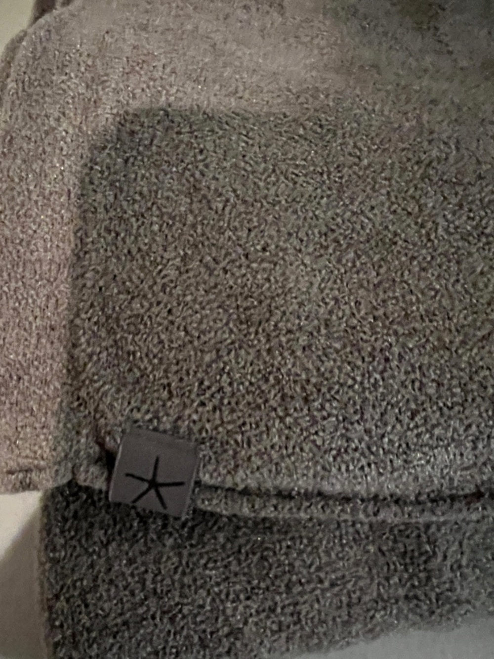Barefoot Dreams Taupe Knit Straight-Leg Pants & V‑Neck Sweater Set - Picture 8 of 8